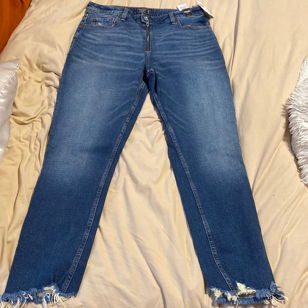 High rise stretch skinny jeans